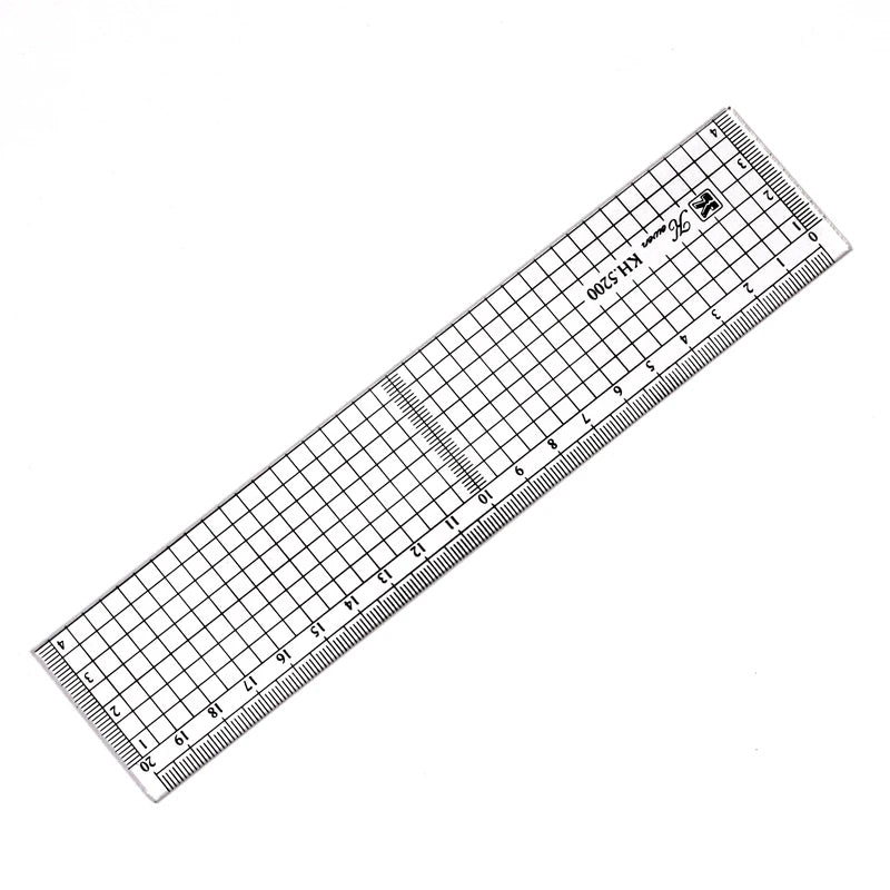 Transparent Ruler Board 20 30 50cm Students Writing Desk Pad PVC Grid Sewing Cutting Mats Drawing Clipboard Measuring Supplies - ZOOMNSTORE