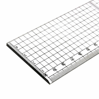 Transparent Ruler Board 20 30 50cm Students Writing Desk Pad PVC Grid Sewing Cutting Mats Drawing Clipboard Measuring Supplies - ZOOMNSTORE