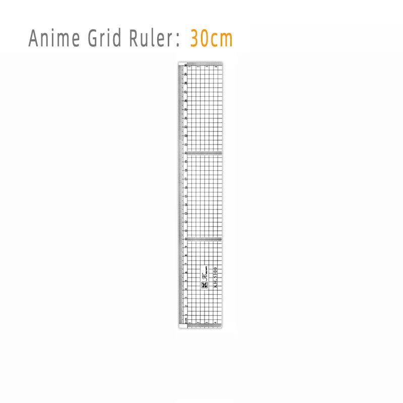 Transparent Ruler Board 20 30 50cm Students Writing Desk Pad PVC Grid Sewing Cutting Mats Drawing Clipboard Measuring Supplies - ZOOMNSTORE
