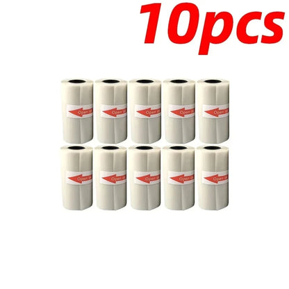 Transparent Self-Adhesive Thermal Paper - 57x25mm for Micro Thermal Printers - ZOOMNSTORE