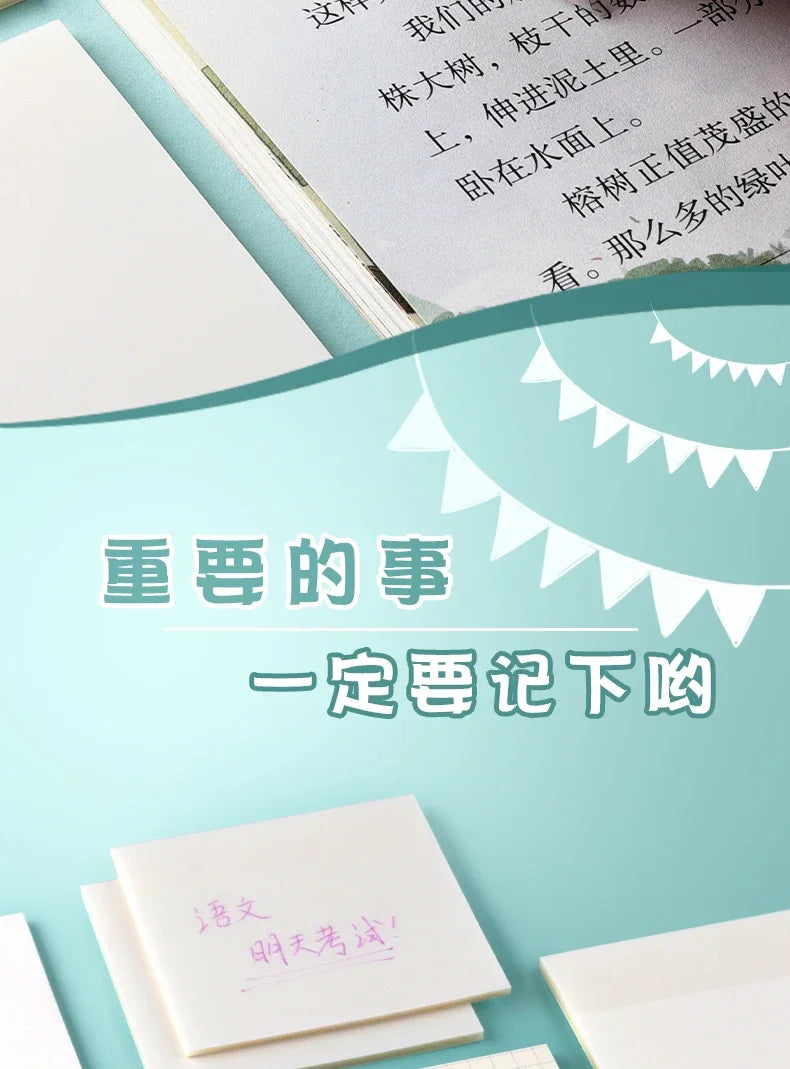 Transparent Waterproof Sticky Note Pads - 50100 Sheets for School  Office - ZOOMNSTORE