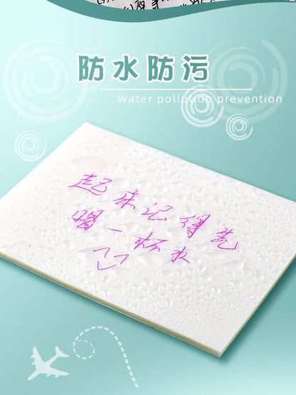 Transparent Waterproof Sticky Note Pads - 50100 Sheets for School  Office - ZOOMNSTORE