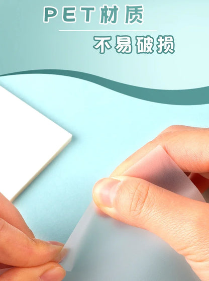 Transparent Waterproof Sticky Note Pads - 50100 Sheets for School  Office - ZOOMNSTORE