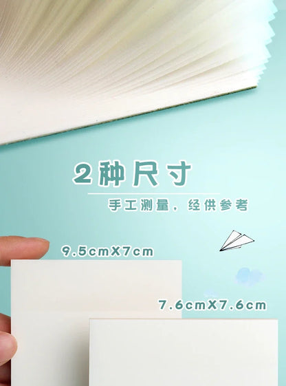Transparent Waterproof Sticky Note Pads - 50100 Sheets for School  Office - ZOOMNSTORE