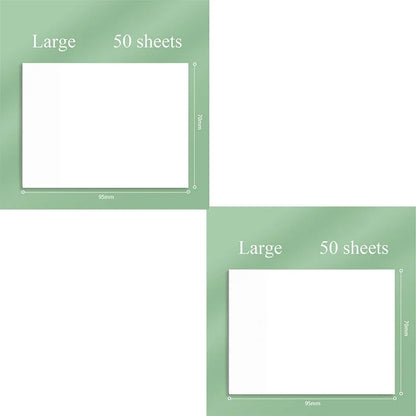 Transparent Waterproof Sticky Note Pads - 50100 Sheets for School  Office - ZOOMNSTORE