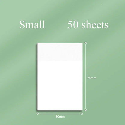 Transparent Waterproof Sticky Note Pads - 50100 Sheets for School  Office - ZOOMNSTORE