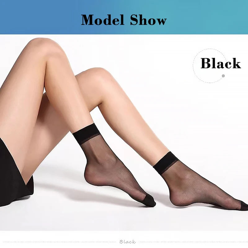 Transparent Summer Socks - 30 Pairs Ultrathin Ankle Meias for Women - ZOOMNSTORE