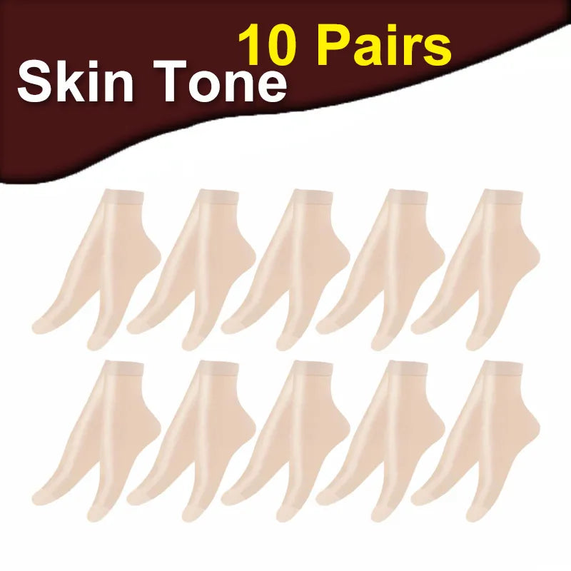 Transparent Summer Socks - 30 Pairs Ultrathin Ankle Meias for Women - ZOOMNSTORE