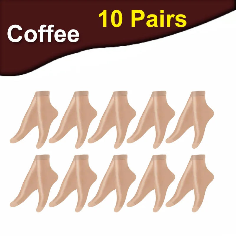 Transparent Summer Socks - 30 Pairs Ultrathin Ankle Meias for Women - ZOOMNSTORE
