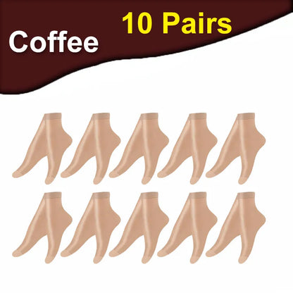 Transparent Summer Socks - 30 Pairs Ultrathin Ankle Meias for Women - ZOOMNSTORE