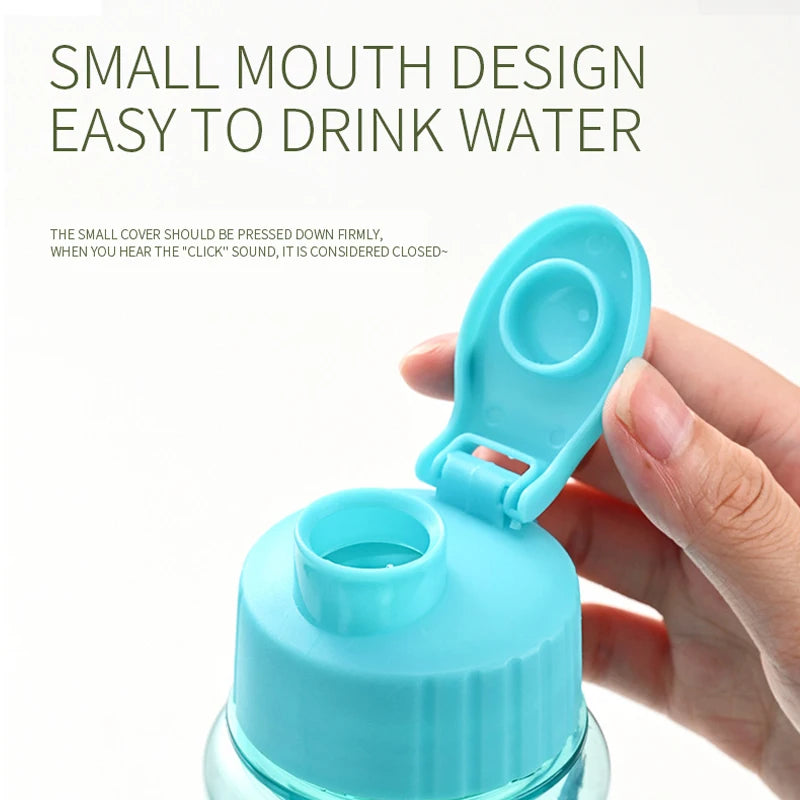 Transparent Water Bottle - Portable Sport Cup 650ML Leak Proof Design - ZOOMNSTORE