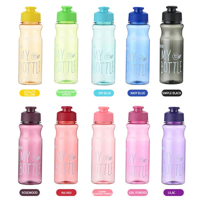 Transparent Water Bottle - Portable Sport Cup 650ML Leak Proof Design - ZOOMNSTORE