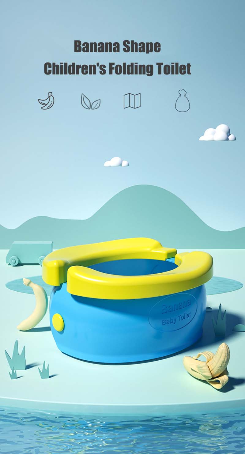 Travel Baby Potty - Portable Child Toilet with Folding Kids Potty Seat for Easy Clean - ZOOMNSTORE