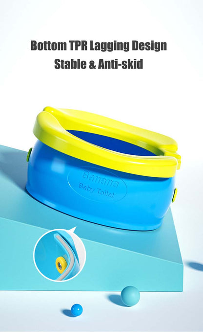Travel Baby Potty - Portable Child Toilet with Folding Kids Potty Seat for Easy Clean - ZOOMNSTORE