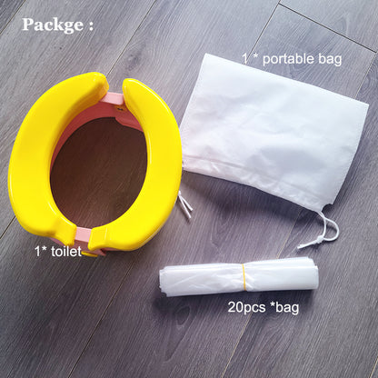 Travel Baby Potty - Portable Child Toilet with Folding Kids Potty Seat for Easy Clean - ZOOMNSTORE