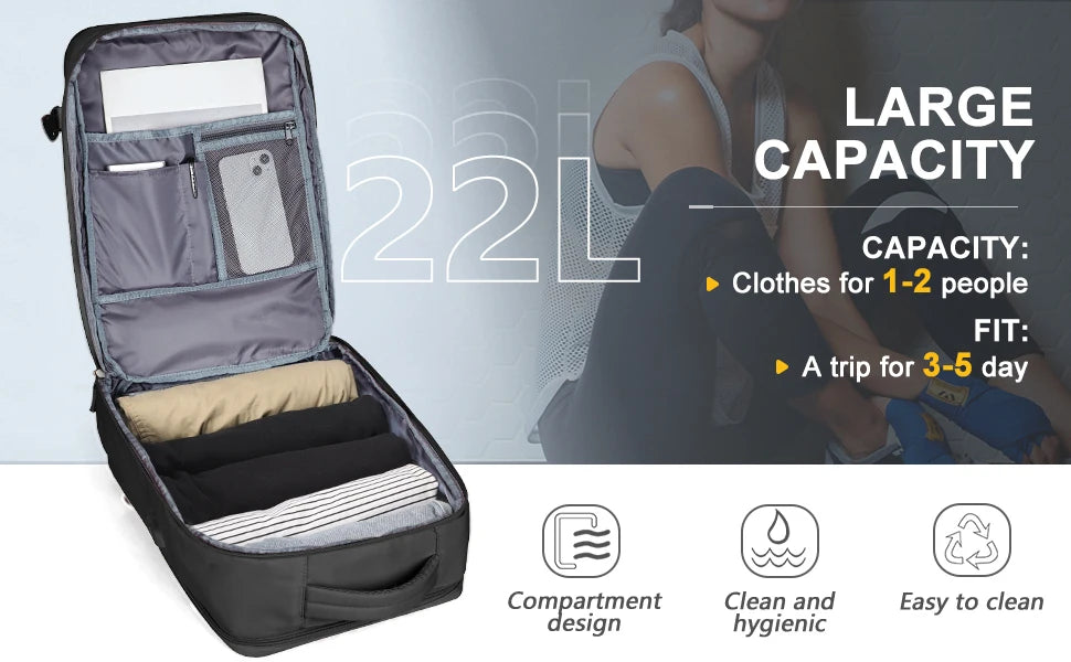 Waterproof Travel Backpack for Men - Airline Approved Anti-Theft Laptop  Hiking Bag - ZOOMNSTORE