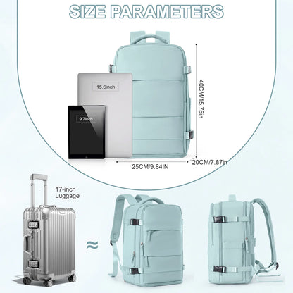 Waterproof Laptop Backpack - Travel Business College Carry-On Bag - ZOOMNSTORE