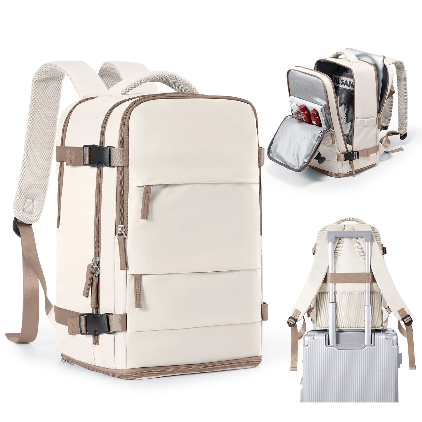 Waterproof Laptop Backpack - Travel Business College Carry-On Bag - ZOOMNSTORE