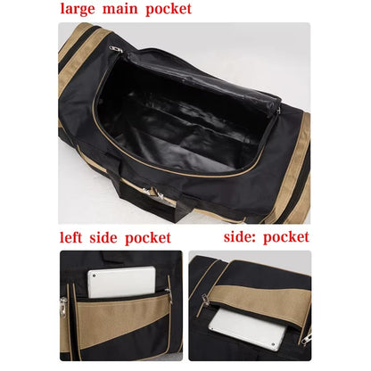 Travel Duffel Bag - Large Storage Nylon Gym Fitness Outdoor Sports Shoulder Bag - ZOOMNSTORE