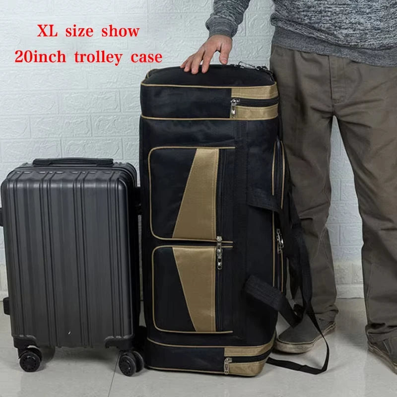 Travel Duffel Bag - Large Storage Nylon Gym Fitness Outdoor Sports Shoulder Bag - ZOOMNSTORE