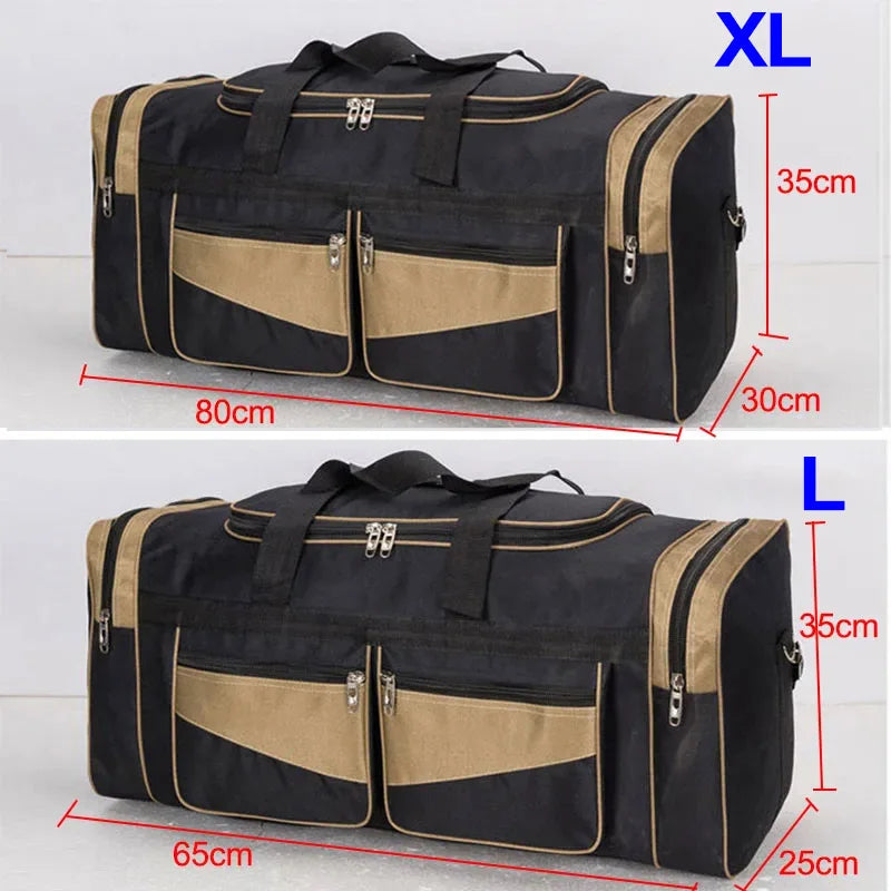 Travel Duffel Bag - Large Storage Nylon Gym Fitness Outdoor Sports Shoulder Bag - ZOOMNSTORE