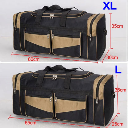 Travel Duffel Bag - Large Storage Nylon Gym Fitness Outdoor Sports Shoulder Bag - ZOOMNSTORE