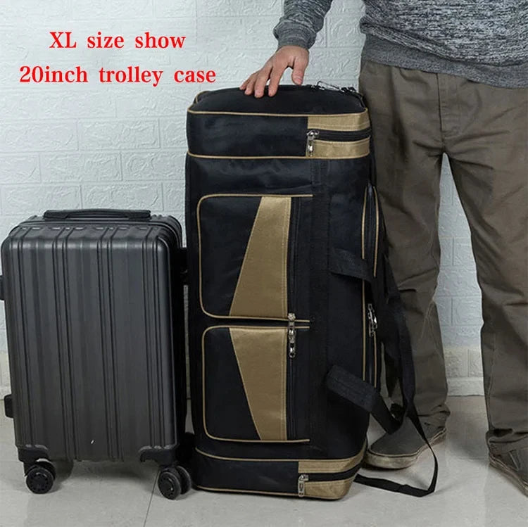 Travel Duffel Bag - Large Storage Nylon Gym Fitness Outdoor Sports Shoulder Bag - ZOOMNSTORE