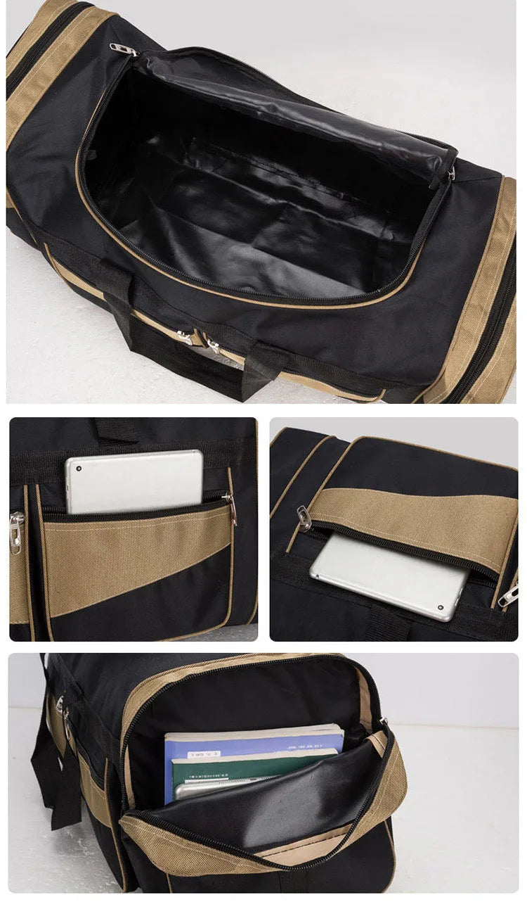 Travel Duffel Bag - Large Storage Nylon Gym Fitness Outdoor Sports Shoulder Bag - ZOOMNSTORE