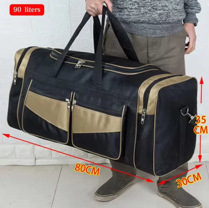 Travel Duffel Bag - Large Storage Nylon Gym Fitness Outdoor Sports Shoulder Bag - ZOOMNSTORE