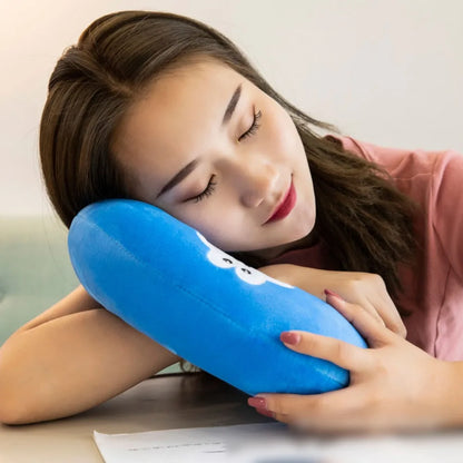 Adult Children Travel Pillow Soft Short Plush Cartoon U-shaped Pillow Portable Outdoor Nap Flight Neck Pillow Nursing Cushion - ZOOMNSTORE