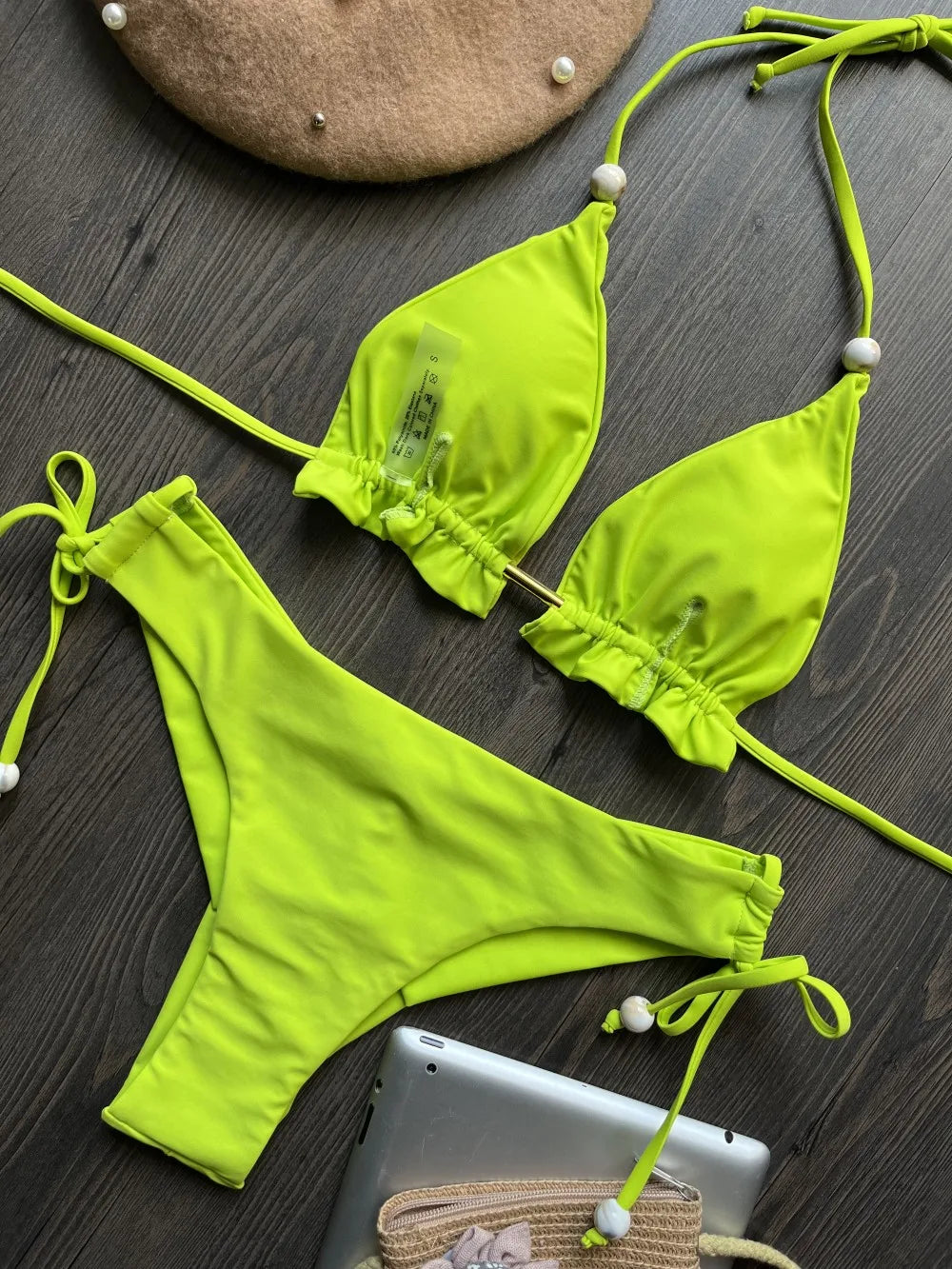 Triangle Bathing Suit - Brazilian Bikinis Two Piece Bikini Push Up Swimsuit Low Waist - ZOOMNSTORE