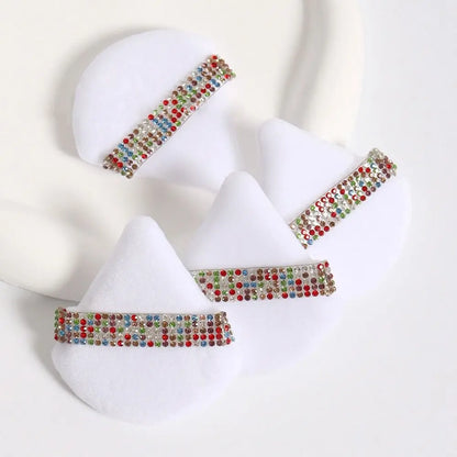 Triangle Powder Puff – Velvet Cotton Cosmetic Puff for Smooth Makeup Finish - ZOOMNSTORE