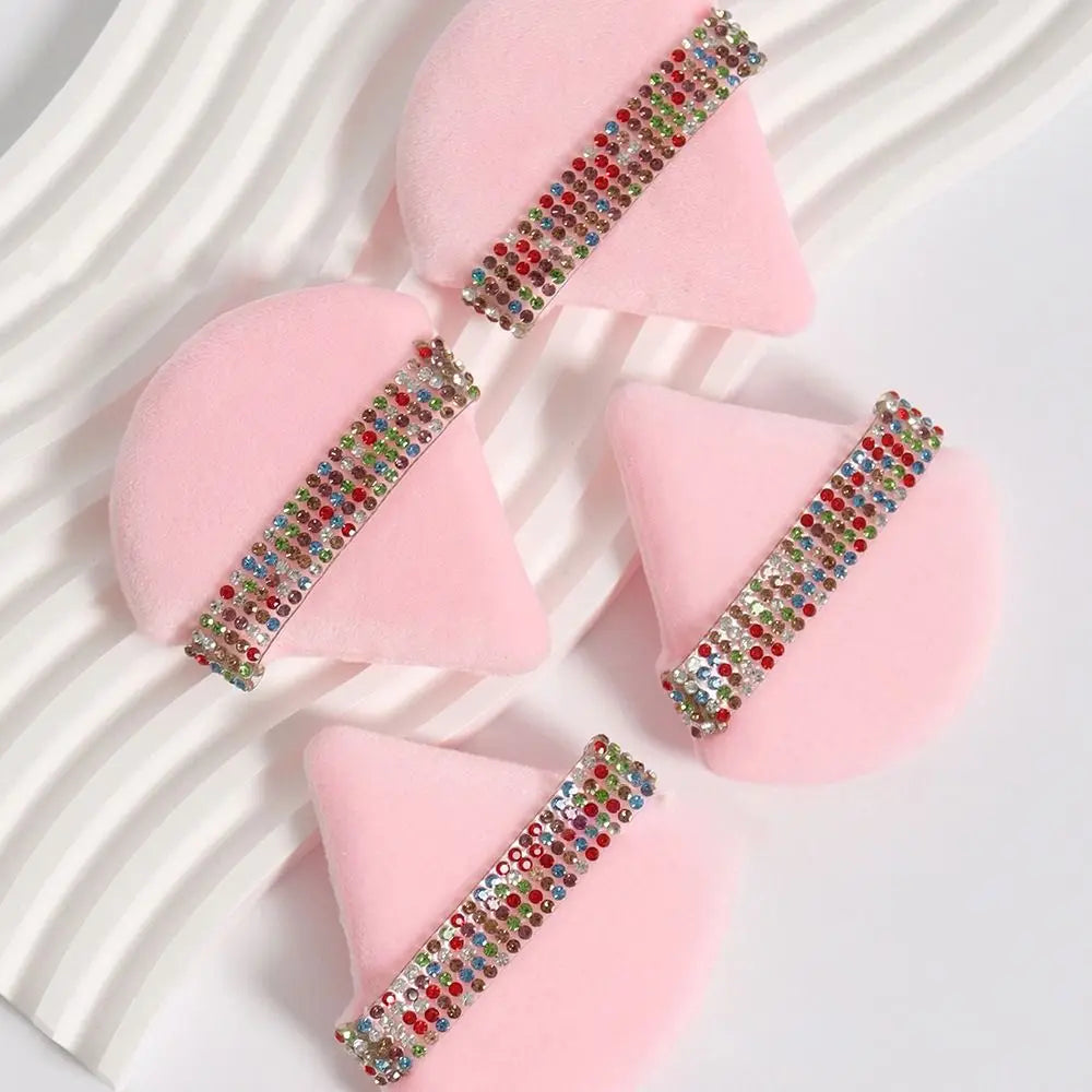 Triangle Powder Puff – Velvet Cotton Cosmetic Puff for Smooth Makeup Finish - ZOOMNSTORE