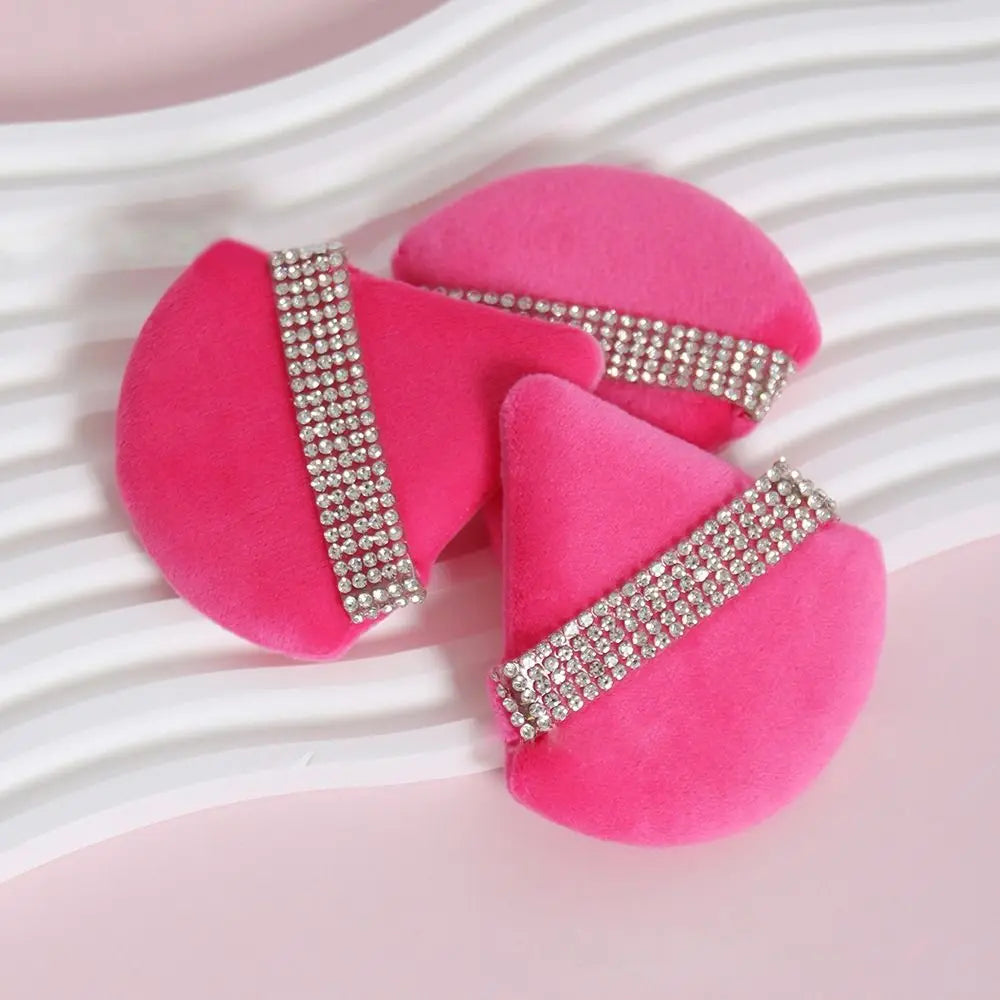 Triangle Powder Puff – Velvet Cotton Cosmetic Puff for Smooth Makeup Finish - ZOOMNSTORE