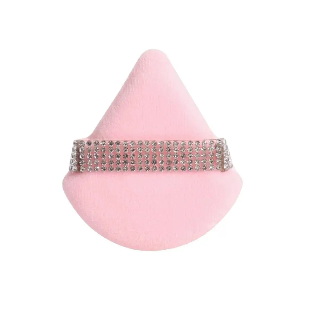 Triangle Powder Puff – Velvet Cotton Cosmetic Puff for Smooth Makeup Finish - ZOOMNSTORE