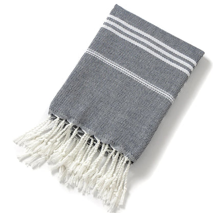 Cotton Turkish Beach Towel 90*180CM Sauna Spa Gym sports Fitness Fringed Bath Towel kitchen Soft Absorbent Quick drying towels - ZOOMNSTORE