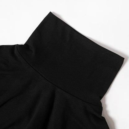 Elegant Long Sleeve Maxi Dress - Casual Bodycon Turtleneck Outfit for Women - ZOOMNSTORE