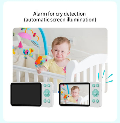 DANMINI 5 "tuya baby monitor 2K high definition WiFi remote mobile APP control up, down, left and right rotation gimbal camera - ZOOMNSTORE