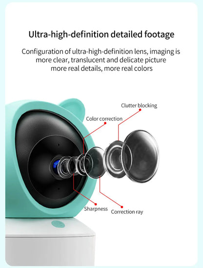 DANMINI 5 "tuya baby monitor 2K high definition WiFi remote mobile APP control up, down, left and right rotation gimbal camera - ZOOMNSTORE