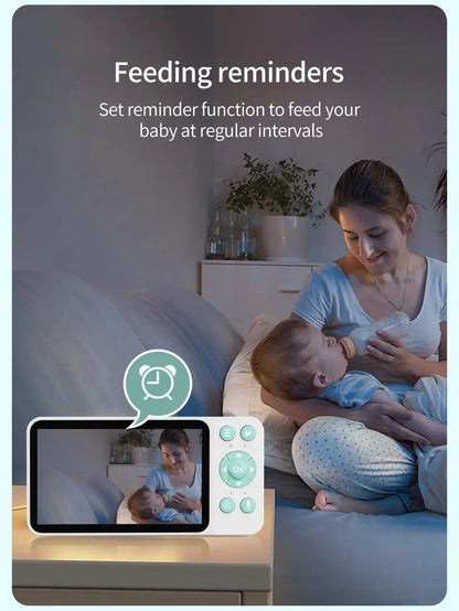 DANMINI 5 "tuya baby monitor 2K high definition WiFi remote mobile APP control up, down, left and right rotation gimbal camera - ZOOMNSTORE
