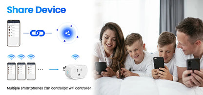 Tuya Smart Plug – US Standard WiFi Smart Socket With Alexa & Google Assistant Control - ZOOMNSTORE