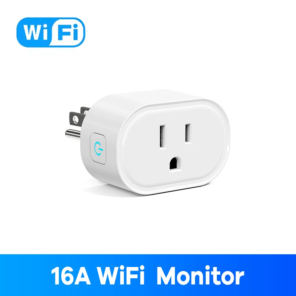 Tuya Smart Plug – US Standard WiFi Smart Socket With Alexa & Google Assistant Control - ZOOMNSTORE