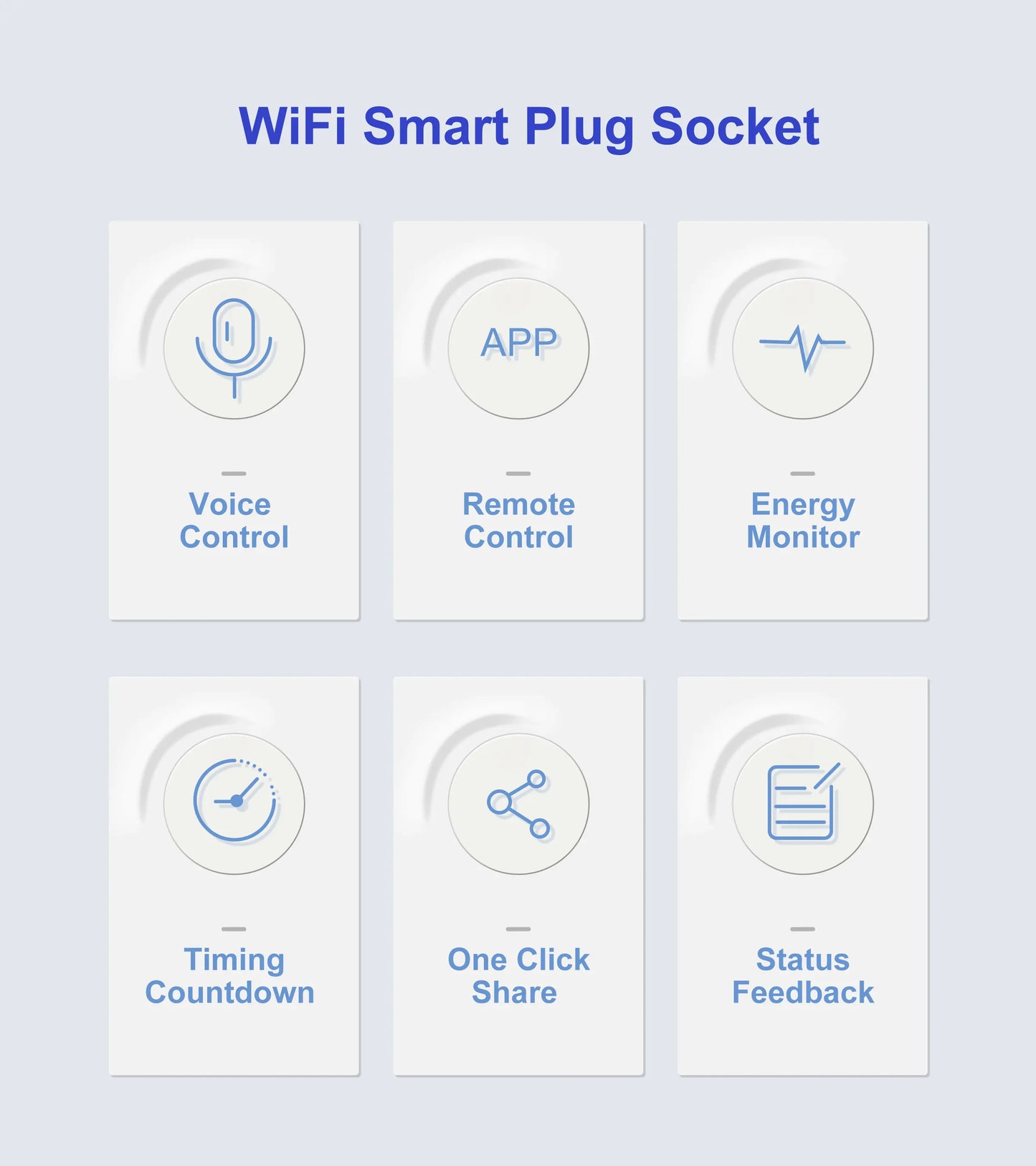 Tuya Wifi Smart Plug - 20A EU Smart Socket Outlet with Power Monitor & Timer - ZOOMNSTORE