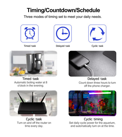 Tuya Wifi Smart Plug - 20A EU Smart Socket Outlet with Power Monitor & Timer - ZOOMNSTORE