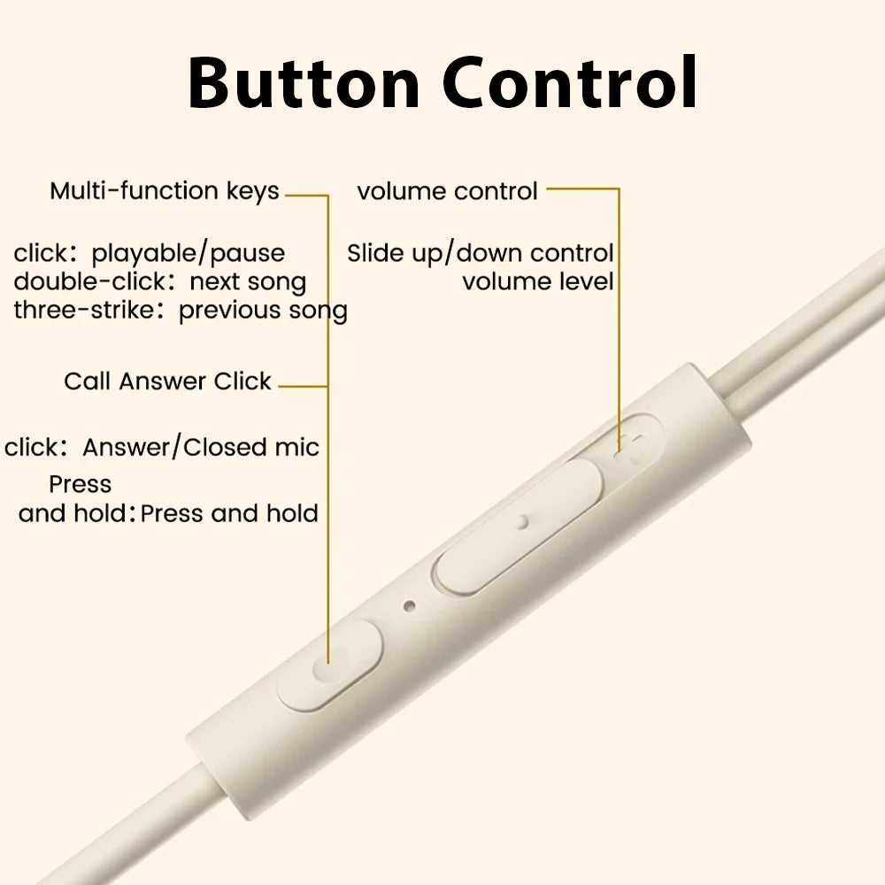 Type C Sleep Earphones – Wired In-Ear Headphones With Active Noise Cancelling Mic - ZOOMNSTORE