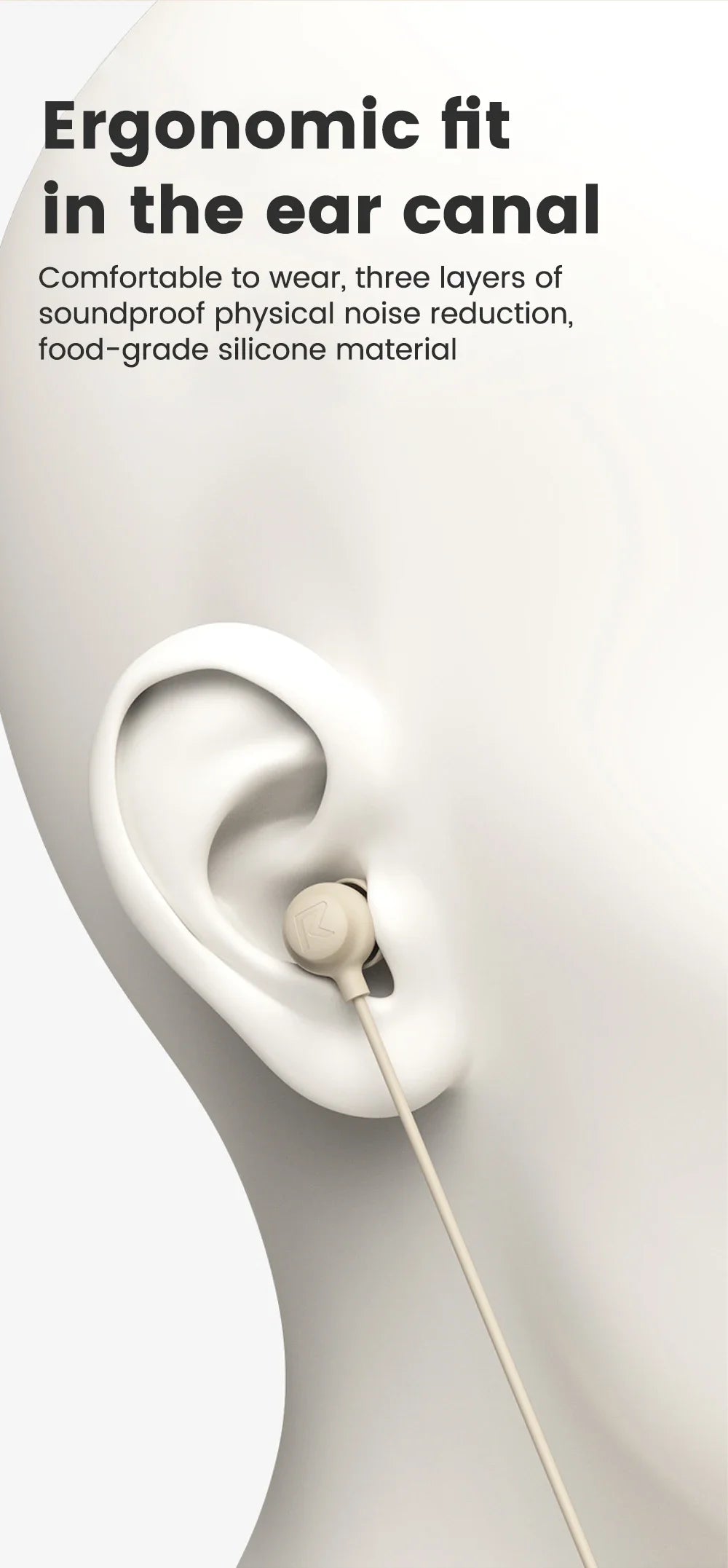 Type C Sleep Earphones – Wired In-Ear Headphones With Active Noise Cancelling Mic - ZOOMNSTORE