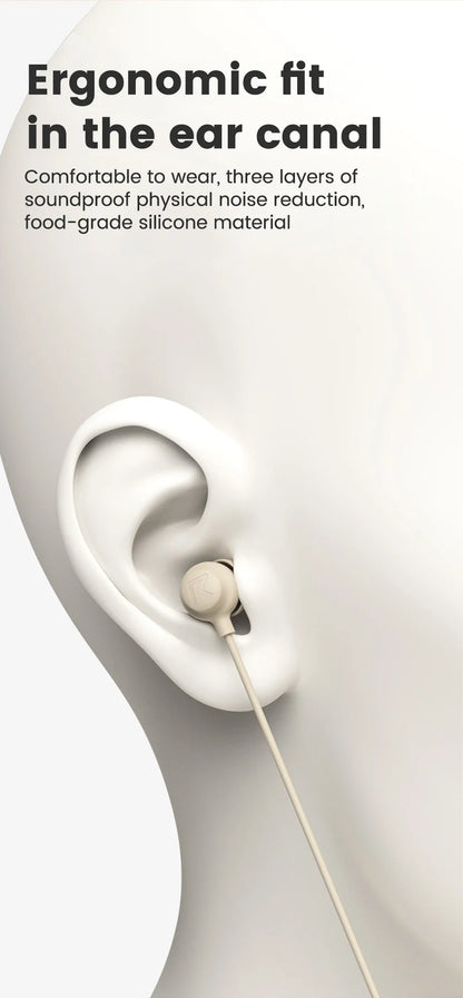 Type C Sleep Earphones – Wired In-Ear Headphones With Active Noise Cancelling Mic - ZOOMNSTORE