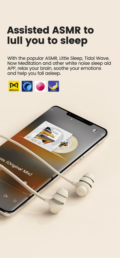 Type C Sleep Earphones – Wired In-Ear Headphones With Active Noise Cancelling Mic - ZOOMNSTORE