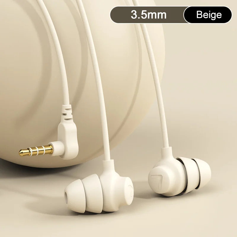 Type C Sleep Earphones – Wired In-Ear Headphones With Active Noise Cancelling Mic - ZOOMNSTORE
