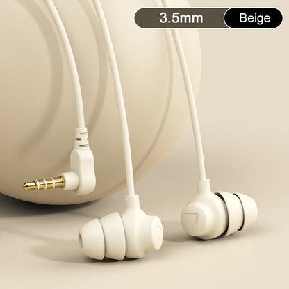Type C Sleep Earphones – Wired In-Ear Headphones With Active Noise Cancelling Mic - ZOOMNSTORE